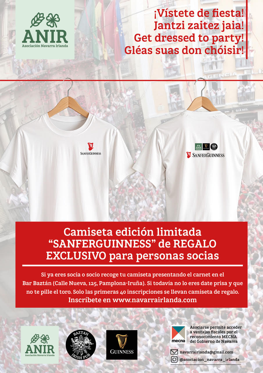 Cartel Camiseta Sanferguinness